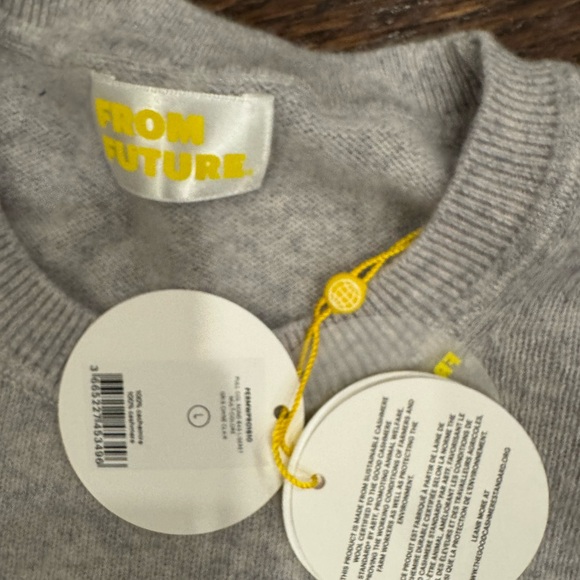 From Future Women's Gray Sweater with Rainbow Stripes - Picture 5 of 6